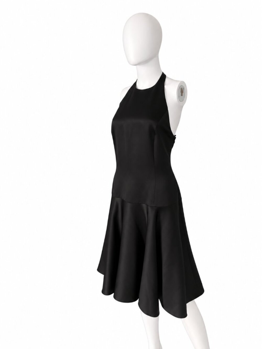 Ralph Lauren Collection Purple Label Black Satin Halter Dress - Picture 6 of 10